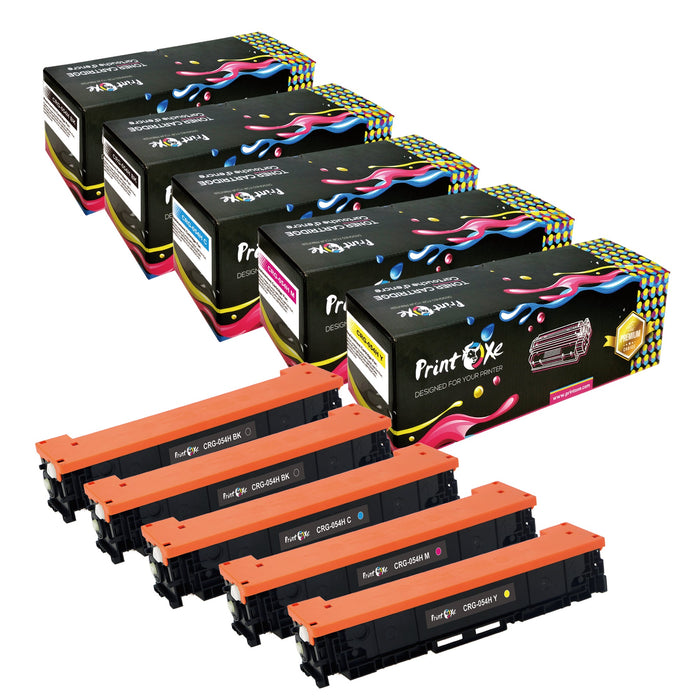 CRG 054H Compatible Set Plus Black of 5 Toner Cartridges for Canon MF622cdw MF640C MF641cw MF642cdw MF643CDW MF644CDW MF645CX PRINTOXE Toner Cartridges