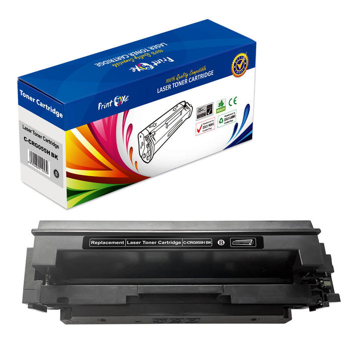 CRG 055H BLACK | Without Chip | Compatible for Canon Color ImageCLASS MF740C MF741Cdw MF743 MF743Cdw MF745Cdw MF746Cdw LBP660C LBP661C LBP662C LBP664C PRINTOXE Toner Cartridges