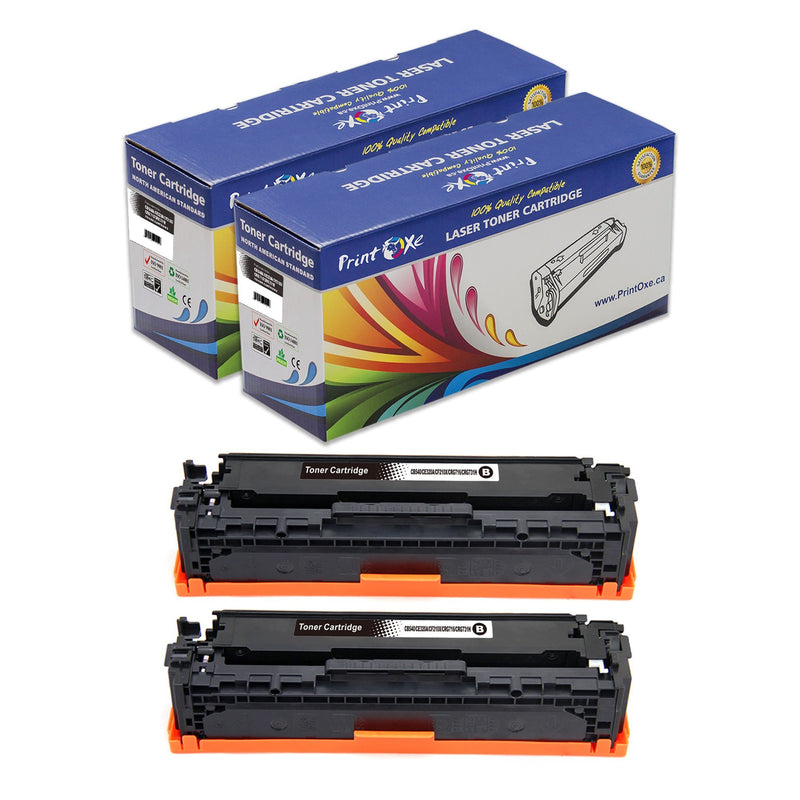 CRG 116 / 128A Compatible Set plus Black 5 Cartridges for Canon & HP Printers PRINTOXE Toner Cartridges