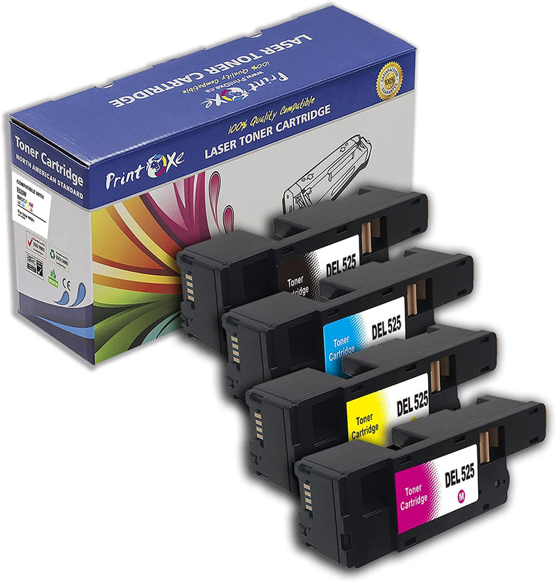 E525W Compatible 2 Sets + Black of 9 Cartridges For Dell PRINTOXE Toner Cartridges