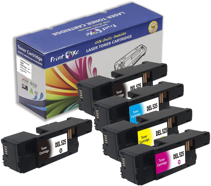 E525W Compatible 2 Sets + Black of 9 Cartridges For Dell PRINTOXE Toner Cartridges