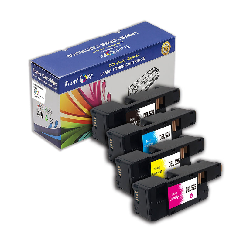 E525W Compatible Set of 4 Toner Cartridges for Dell PRINTOXE Toner Cartridges