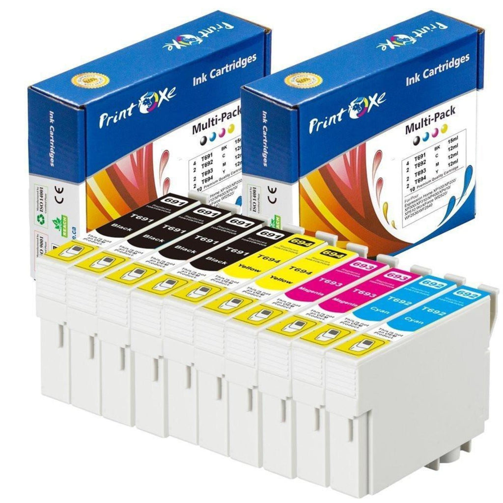 T069 Remanufactured 10 Ink Cartridges for Epson 69 PRINTOXE Ink Cartridge