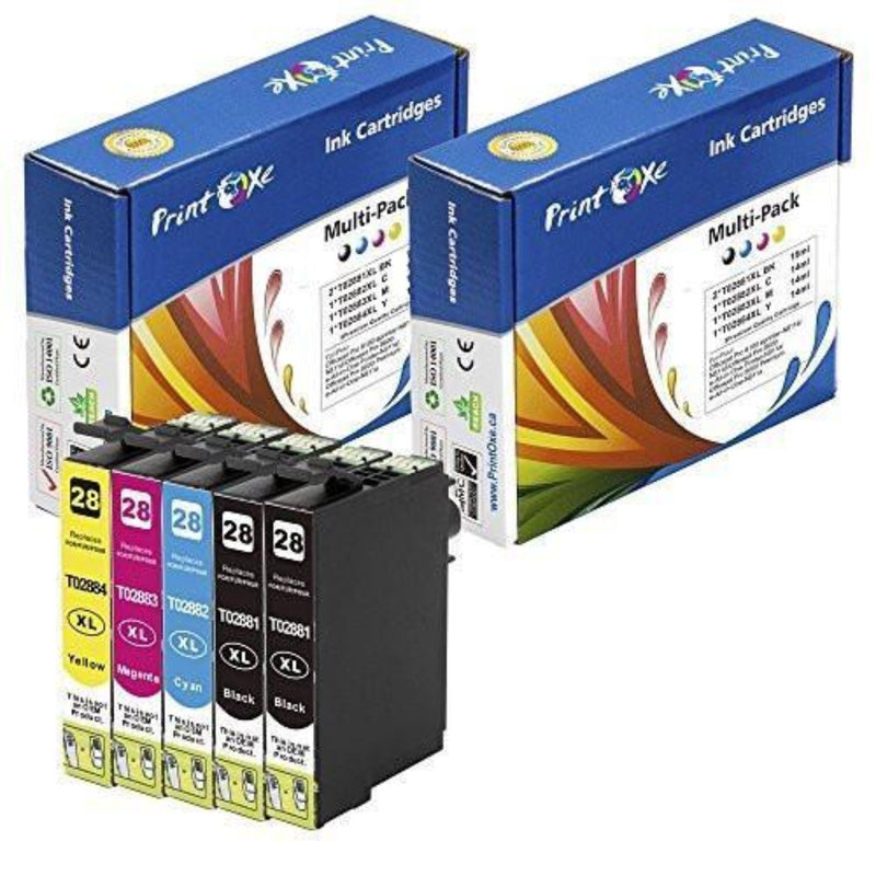 T288 XL Remanufactured 5 Cartridges for Epson PRINTOXE Ink Cartridge