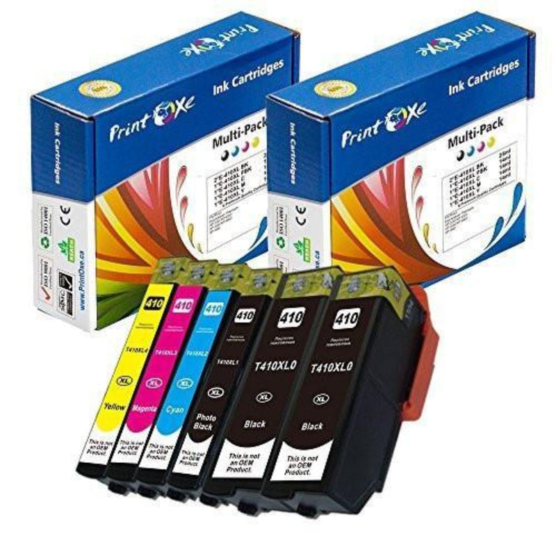 T410XL Remanufactured 6 High Yield Ink Cartridges for Epson T410 PRINTOXE Ink Cartridge