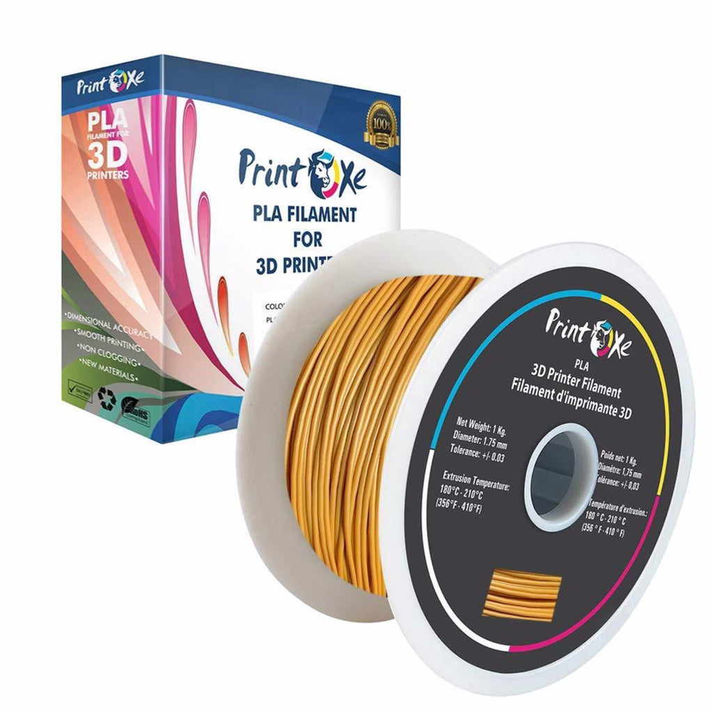 Gold Colour PLA 3D Printer Filament 1.75-1Kg Spool PRINTOXE Filament