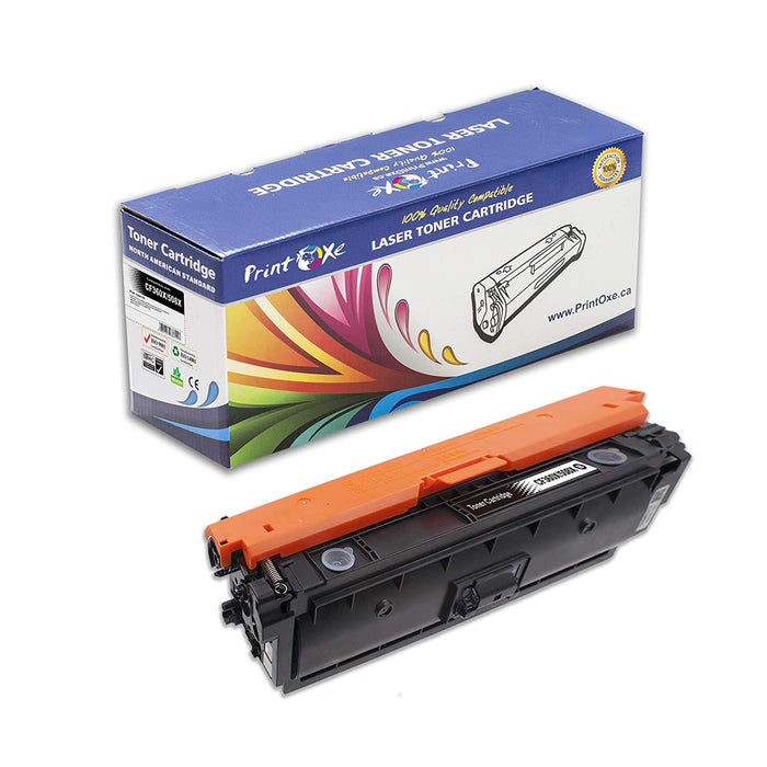 508X CF360X Compatible Black Toner Cartridge High Yield of 508A / CF360A for HP Color Laserjet Enterprise M533 | M552 | M553n | 553X | M553dn | MM552dn | M577f | M577 PRINTOXE Toner Cartridges