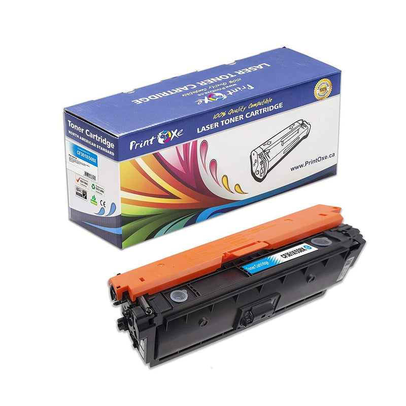 508X compatible CYAN (Blue) Toner Cartridge HP 508A PRINTOXE Toner Cartridges