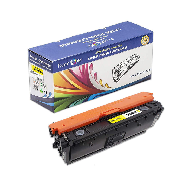 508X CF362X Compatible Yellow Toner Cartridge High Yield of 508A / CF362A for HP Color Laserjet Enterprise M533 | M552 | M553n | 553X | M553dn | MM552dn | M577f | M577 PRINTOXE Toner Cartridges