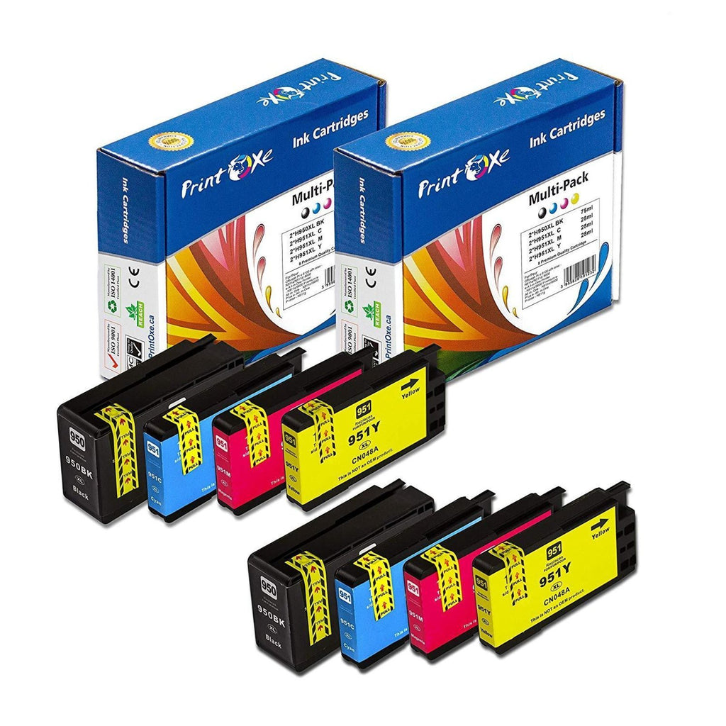 950XL & 951XL Compatible 2 Sets High Yield Ink for HP 950 / 951 PRINTOXE Ink Cartridge