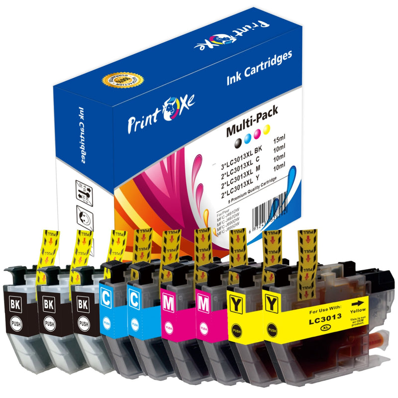 LC3013 XL Compatible 9 Ink LC 3013 XL Pigment Ink for Brother MFC PRINTOXE Ink Cartridge