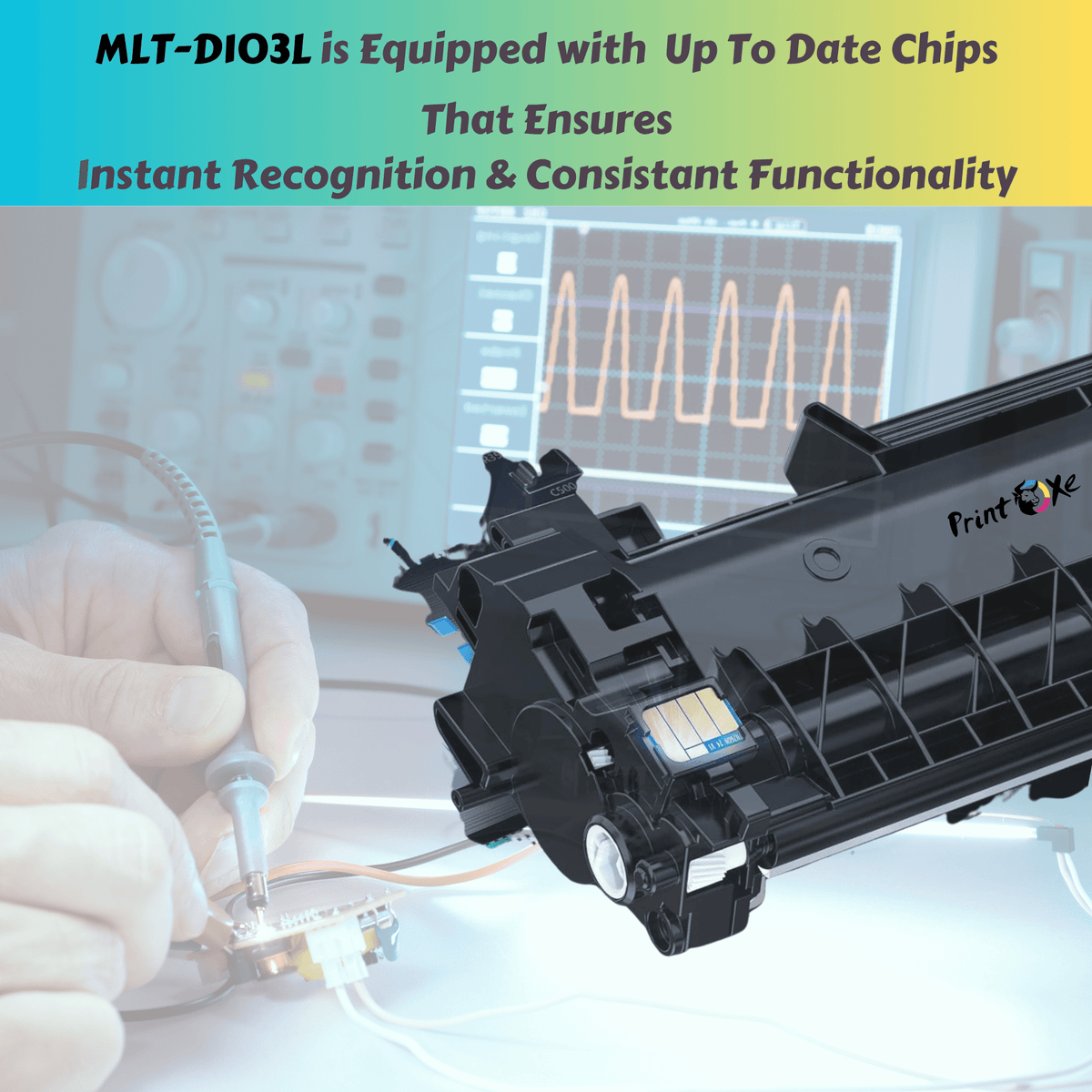 MLT-D103L Compatible 2 Toner Cartridges D103L for SAMSUNG ML 2950 2951 2950ND 2951D 2955 2955ND 2955DW 2956DW 2956ND and SCX 4729 4729FD 4729FW 470XND 4728FD 4728HN PRINTOXE Toner Cartridges