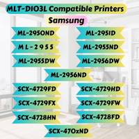 MLT-D103L Compatible 2 Toner Cartridges D103L for SAMSUNG ML 2950 2951 2950ND 2951D 2955 2955ND 2955DW 2956DW 2956ND and SCX 4729 4729FD 4729FW 470XND 4728FD 4728HN PRINTOXE Toner Cartridges