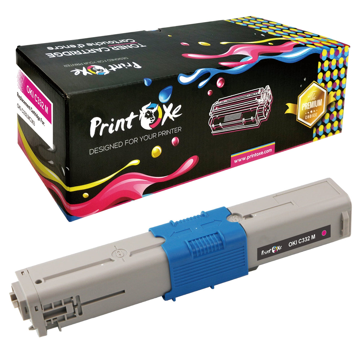 OKI C332 Compatible MAGENTA 46508702 for MC363 and C332 PRINTOXE Toner Cartridge