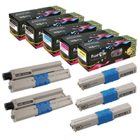 OKI C332 Compatible Set + BK for OKIDATA C332 MC363 PRINTOXE Toner Cartridge