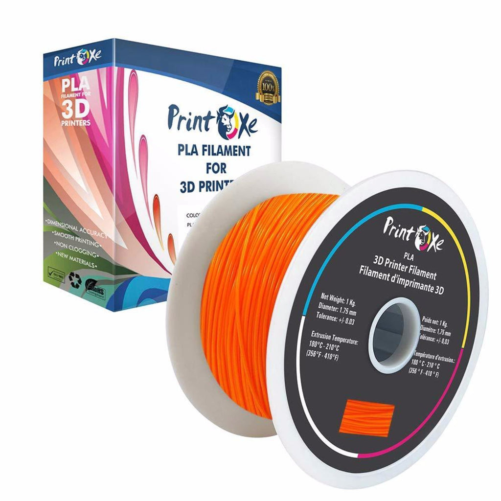 Orange PLA 3D Printer Filament 1.75-1Kg Spool PRINTOXE Filament
