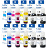 T502 Compatible Ink 10 Refill Bottles; 2 Sets plus 2 Black For Epson PRINTOXE Refill Bottles