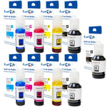 T502 Compatible Ink 9 Refill Bottles; 2 Sets plus Black For Epson PRINTOXE Refill Bottles