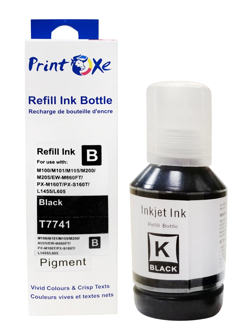 T774 T664 Compatible Refill Set of 4 Pigment Ink Bottles PRINTOXE Refill Bottles