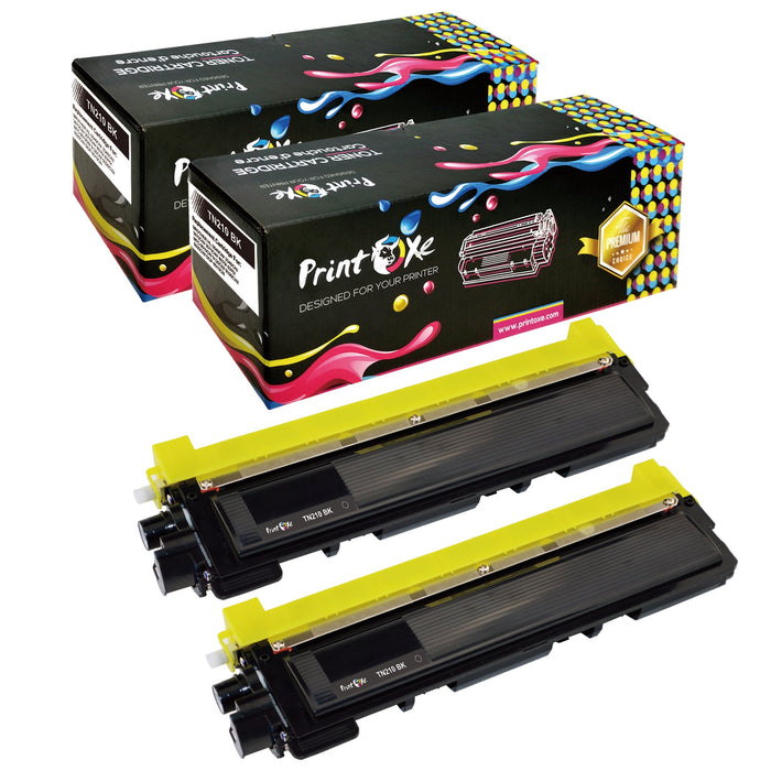 TN210 Compatible Black 2 Cartridges TN 210 for Brother MFC-9010CN MFC-9120CN MFC-9320CW and HL-3040CN HL-3070CW PRINTOXE Toner Cartridges