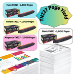 TN227 Compatible 2 BLACK Toner Cartridges High Yield TN223 TN-227 for Brother HL L3210CW L3230CDW L3270CDW L3290CDW and MFC L3710CW L3750CDW L3770CDW - Pan Continent Inc. - PRINTOXE