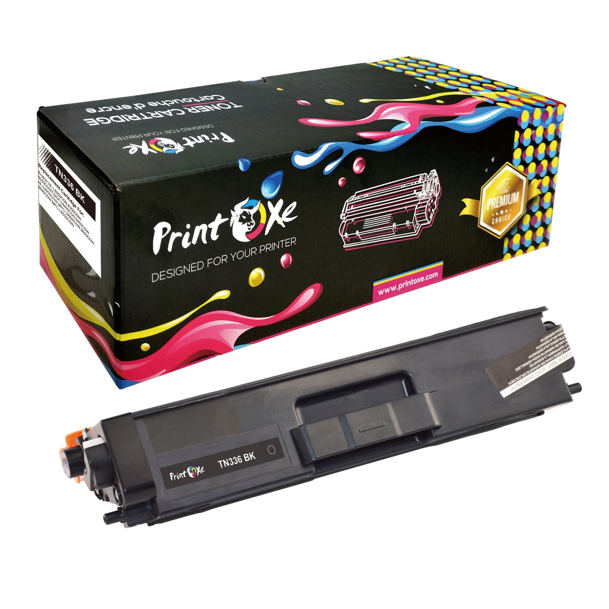 TN336 Compatible Black 2 TN-336 Toner Cartridges TN 336 / 326 for Brother HL L8350CDN L8350CDW L8350CDWT and DCP L8450CDW and MFC L8600CDW L8650CDW L8850CDW PRINTOXE Toner Cartridges