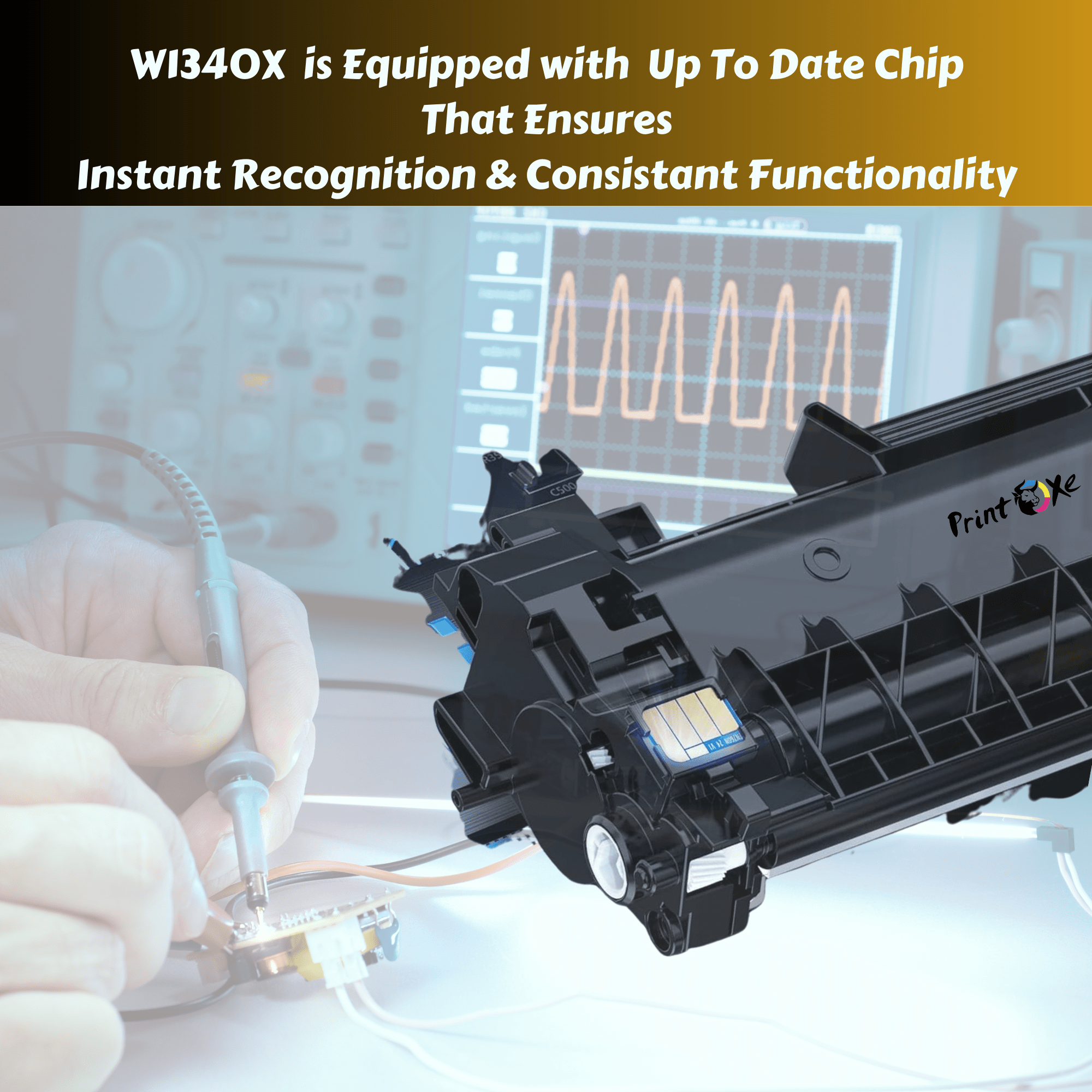 W1340X with Chip Compatible Laser Toner Replacement 134X High Yield W1340A for HP Laserjet MFP M232 M233 M234 M236d Series and M209dw M209d M211d M211dw PRINTOXE Toner Cartridge