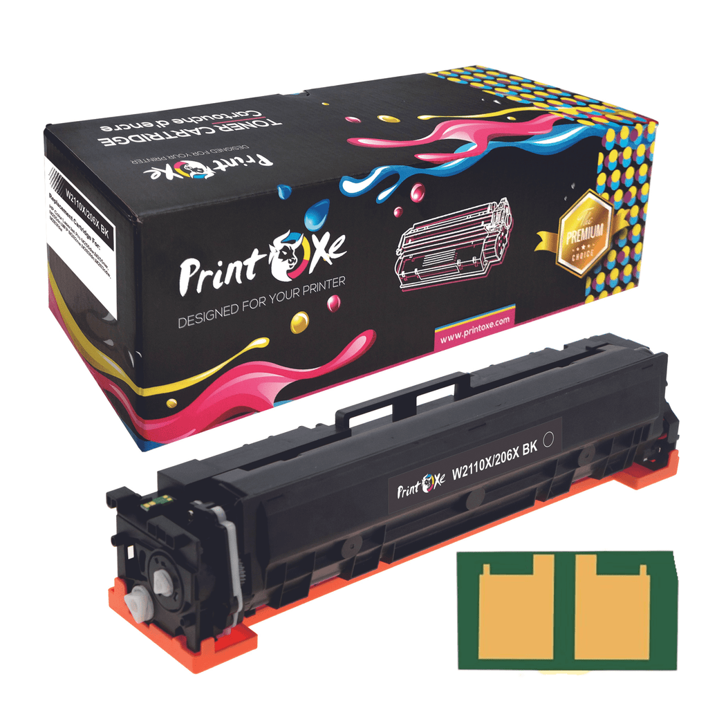 W2110X / 206X With Chip Compatible Black Laser Toner Cartridge for HP Color LaserJet Pro M255dw M255nw & MFP M282nw MFP M283cdw M283fdn M283fdw - Pan Continent Inc. - PRINTOXE