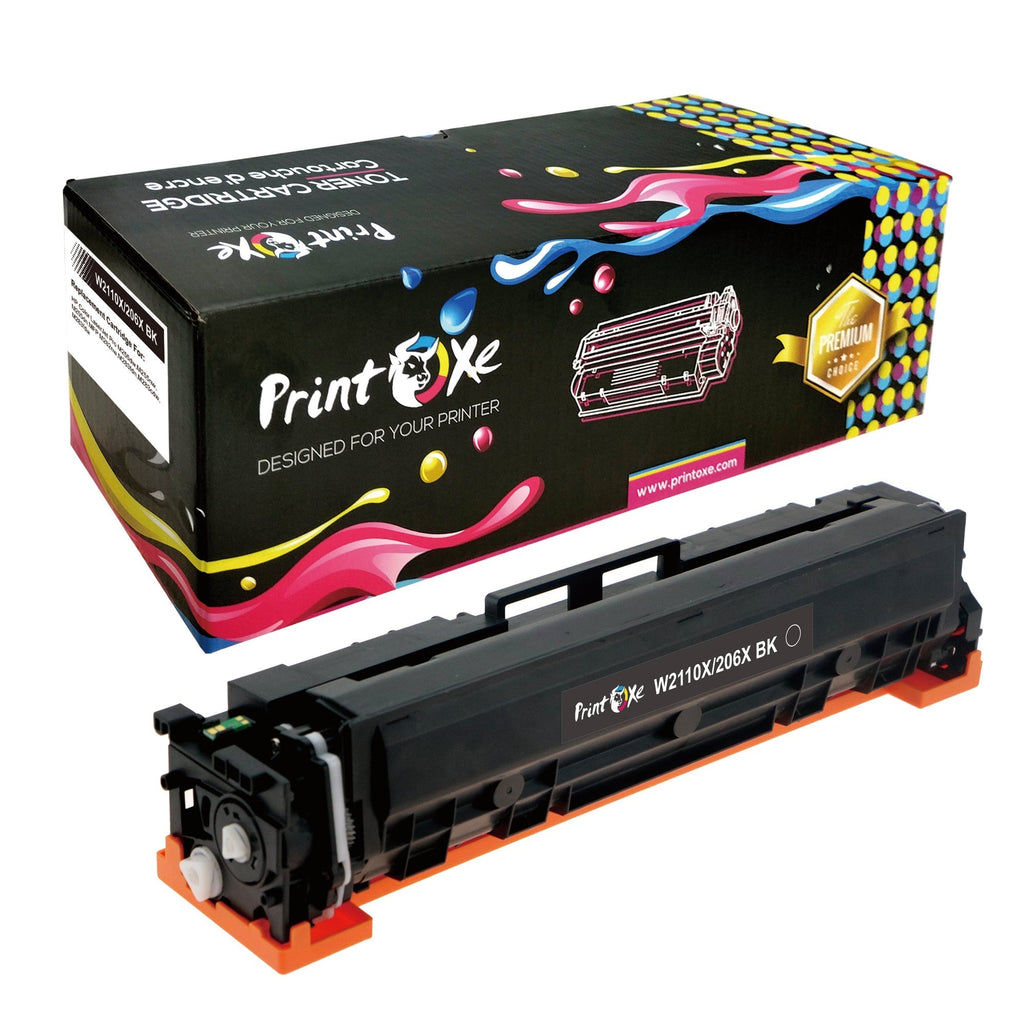 W2110X Black {WITHOUT CHIP} 206X Compatible Toner for HP Printers PRINTOXE Toner Cartridges