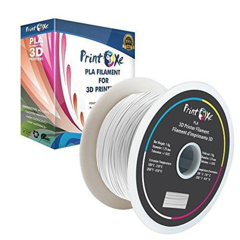 White PLA+ 3D Printer Filament - 1 K.g. Spool PRINTOXE Filament